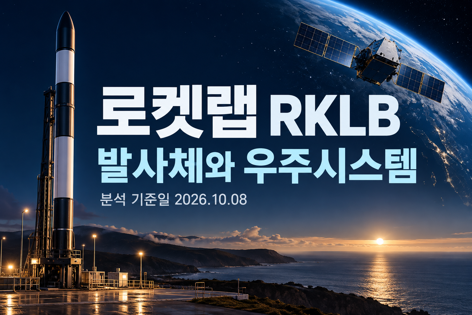 발사체와 우주시스템을 표현한 대표 이미지