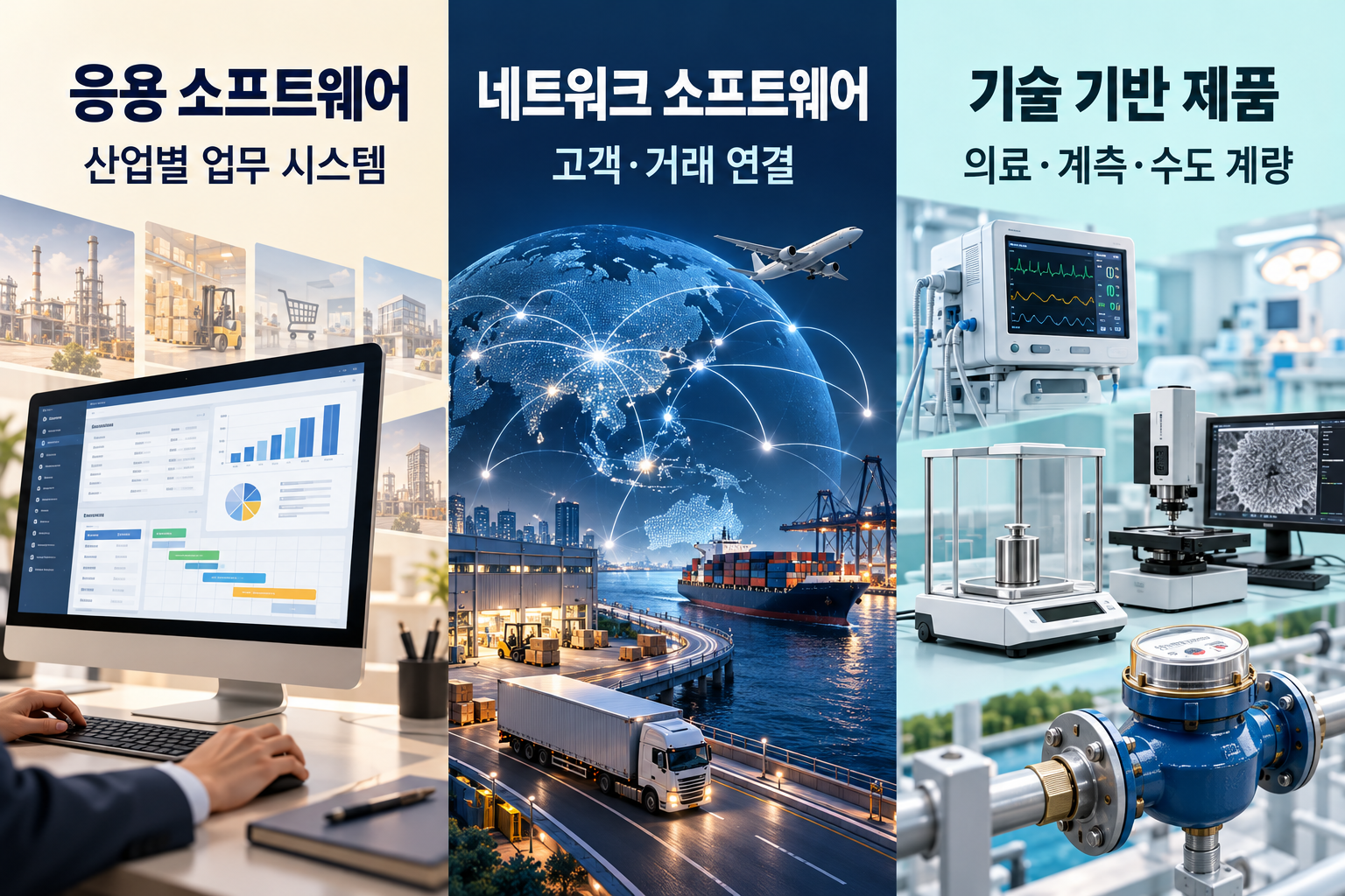 응용·네트워크 소프트웨어와 기술 기반 제품의 구분