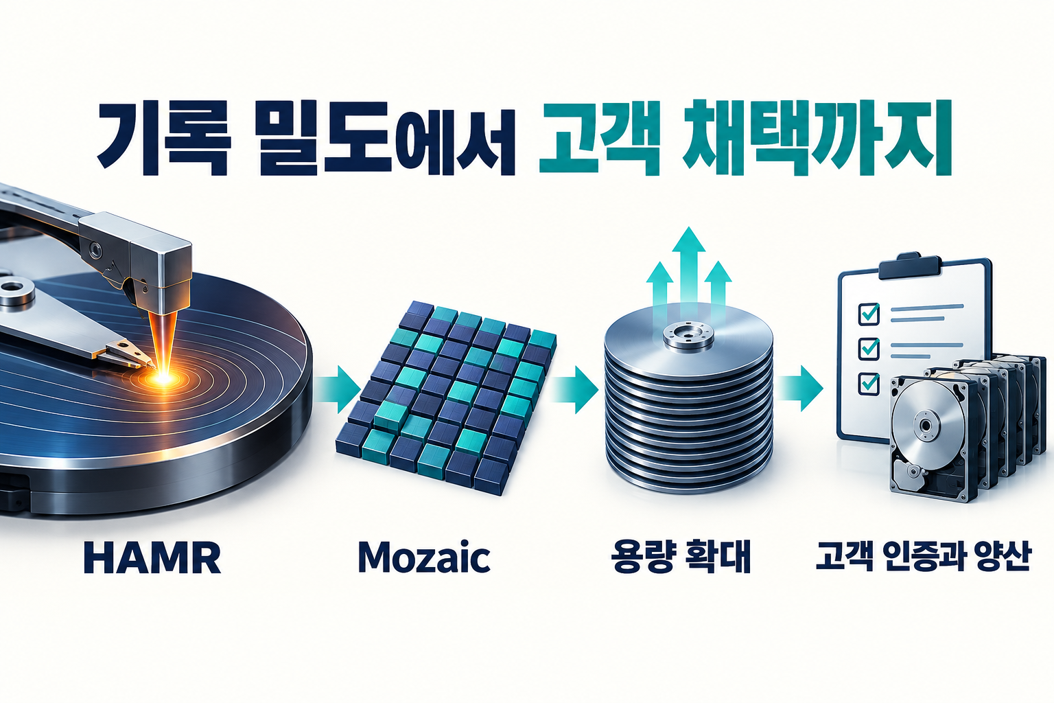 기록 밀도·용량·고객 채택의 연결