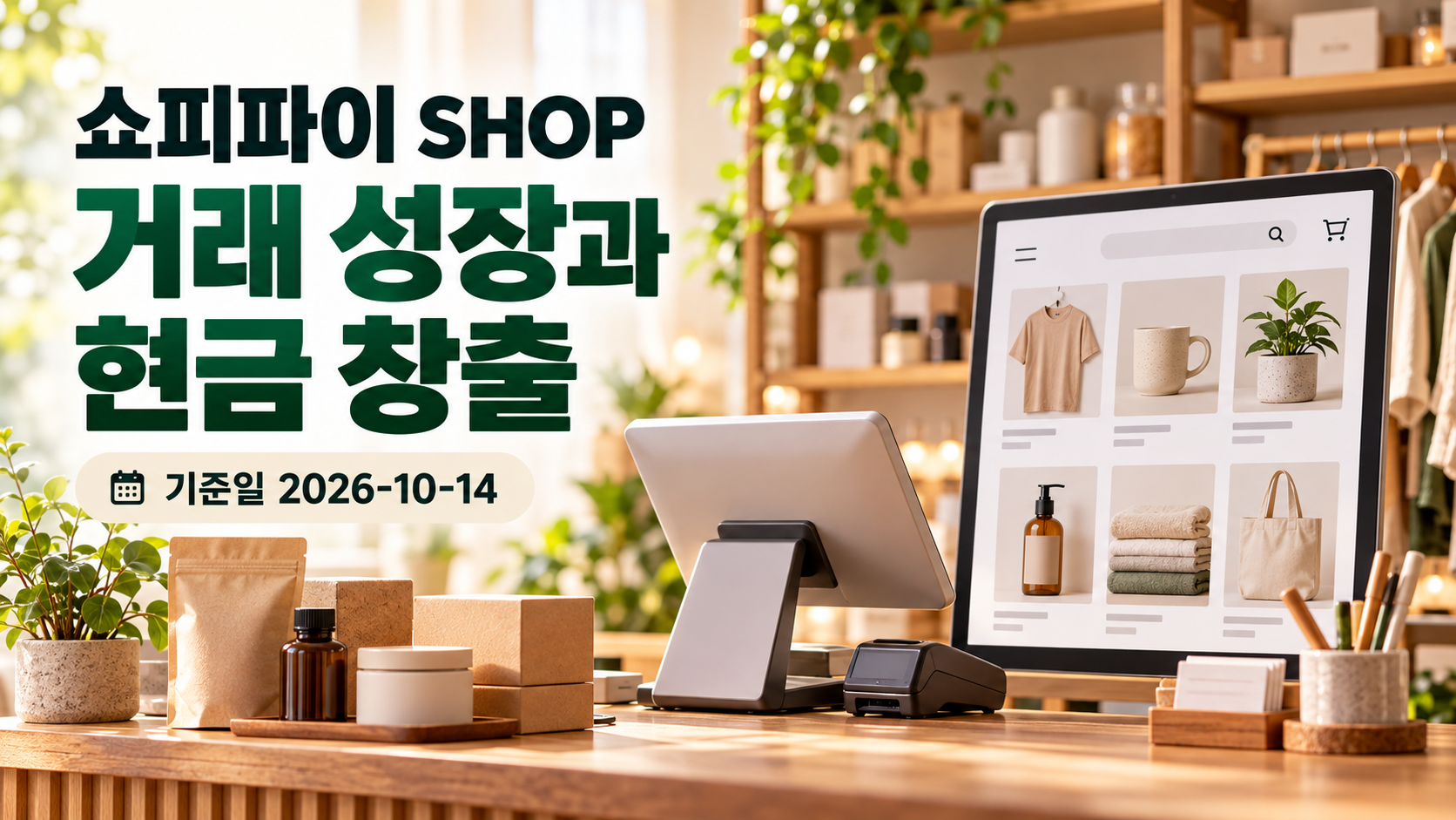 온라인 상점과 매장 결제를 연결하는 쇼피파이 사업 개념