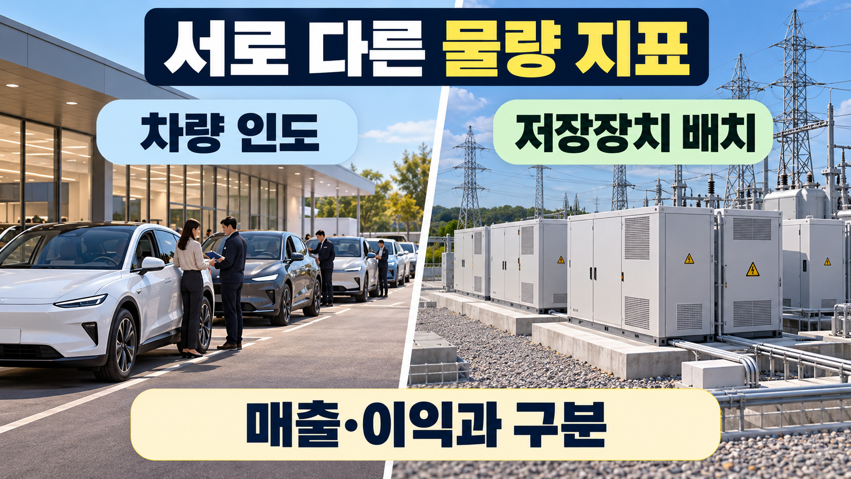 차량 인도와 전력 저장장치 배치를 구분한 사업 개념